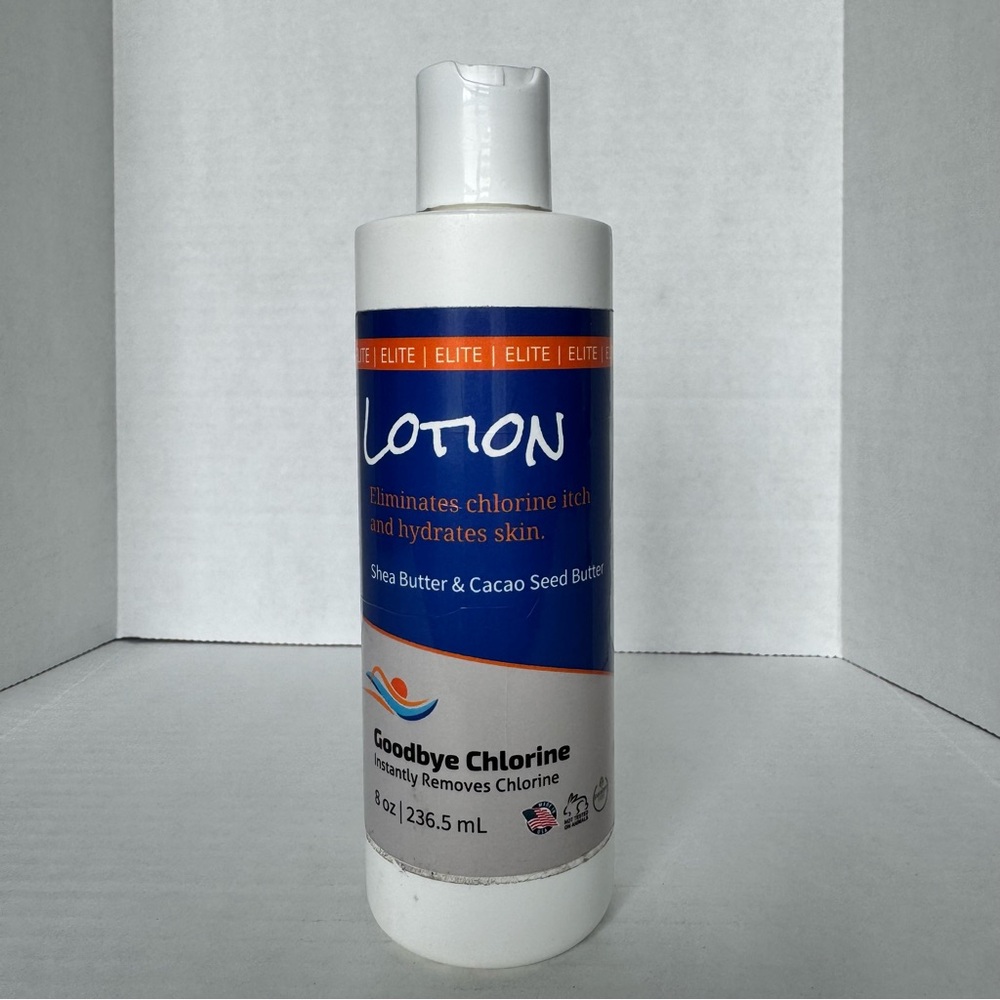 Elite Goodbye Chlorine Lotion 8 oz Swimming Summer Vacation Pool Shea Butter